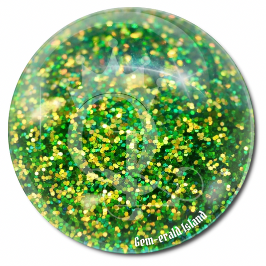“Gem-erald Island" - X Marks the Sparkle Glitter