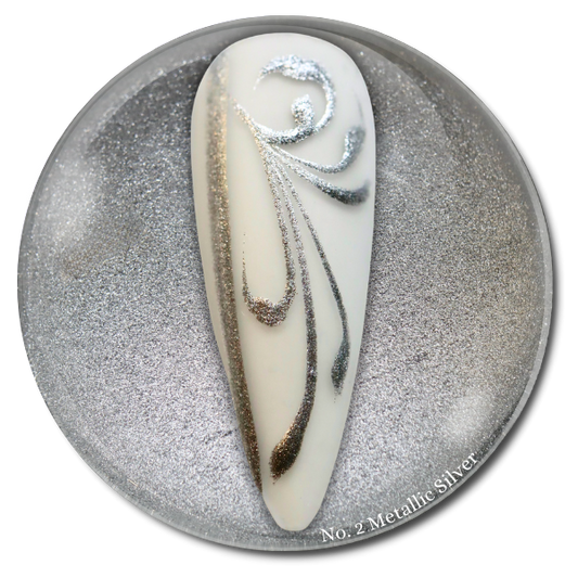 No. 2 Metallic PEARL Silver - QL Liner Gel