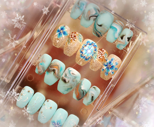 Winter In Paris Press-On Nails