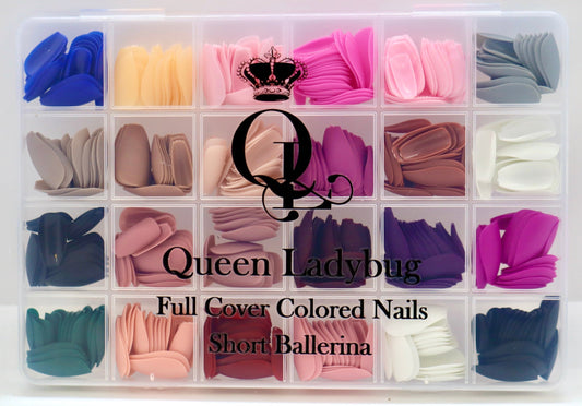 Short Ballerina -- Full-Cover, Colored Nails