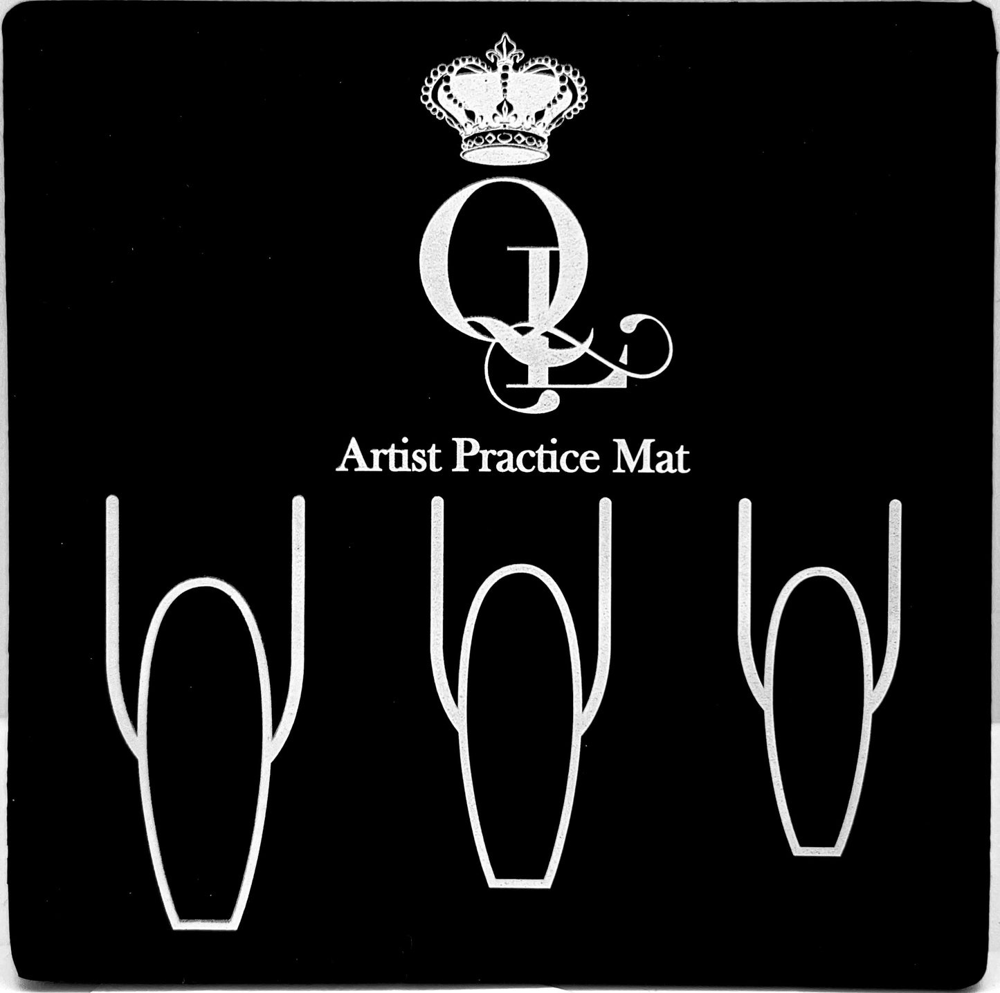 Silicone Artist Practice Mat - Coffin Shape