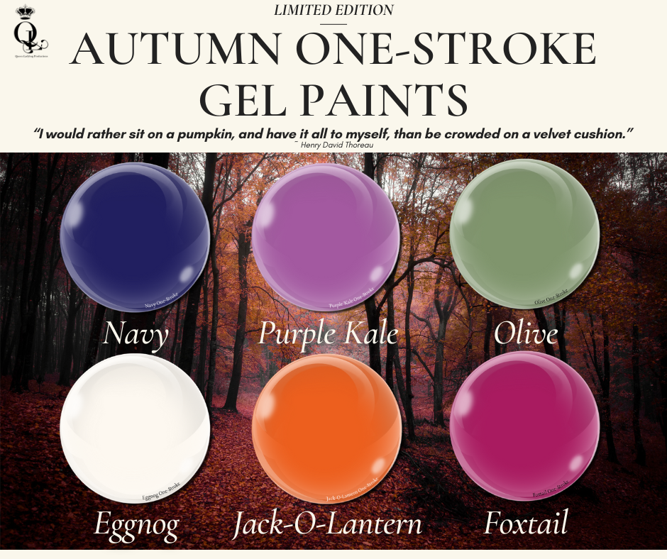 *Limited Edition* Autumn One-Stroke Velvet Touch Gel Paints (6pc set) Regular price