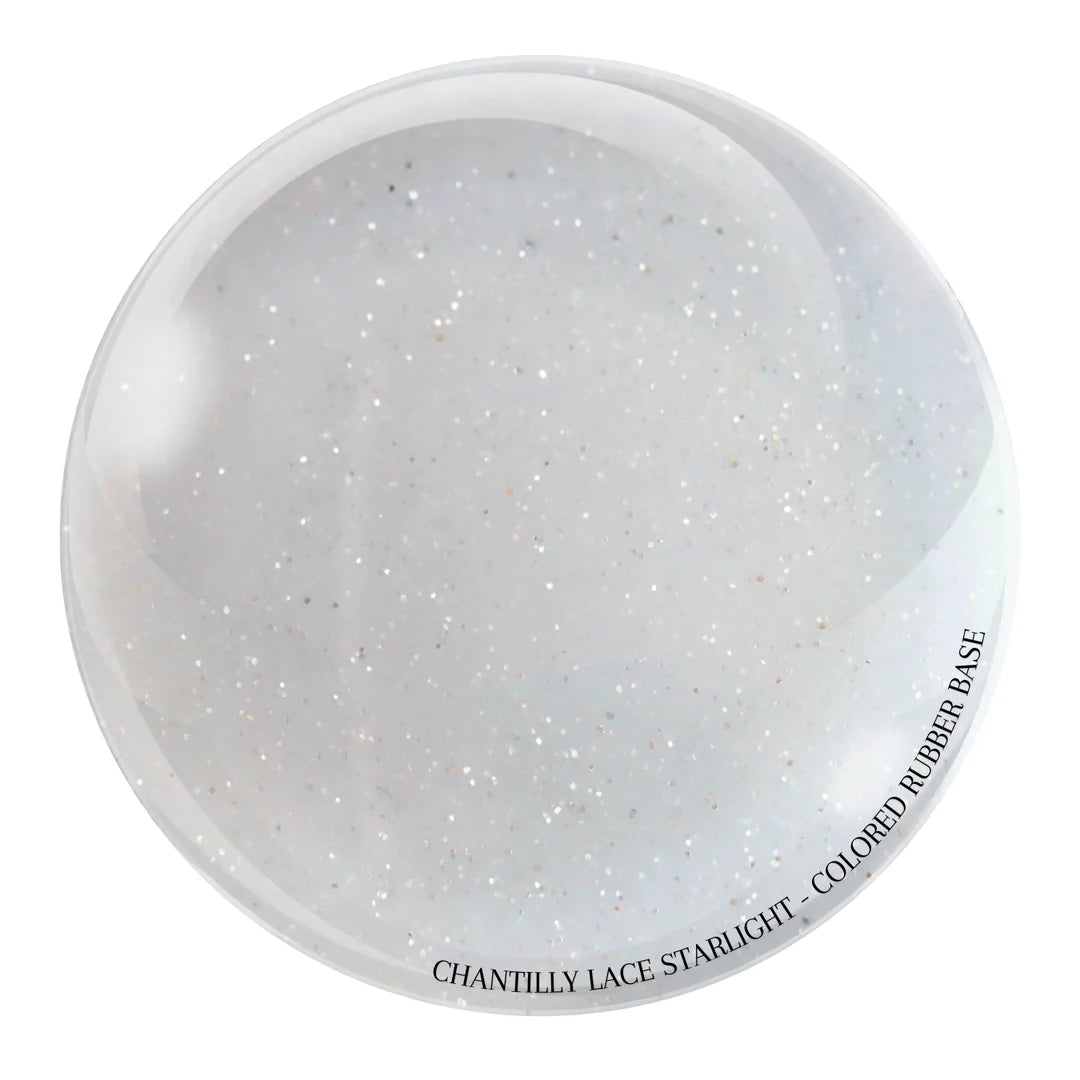"CHANTILLY LACE STARLIGHT" -- HEMA-FREE COLORED RUBBER BASE