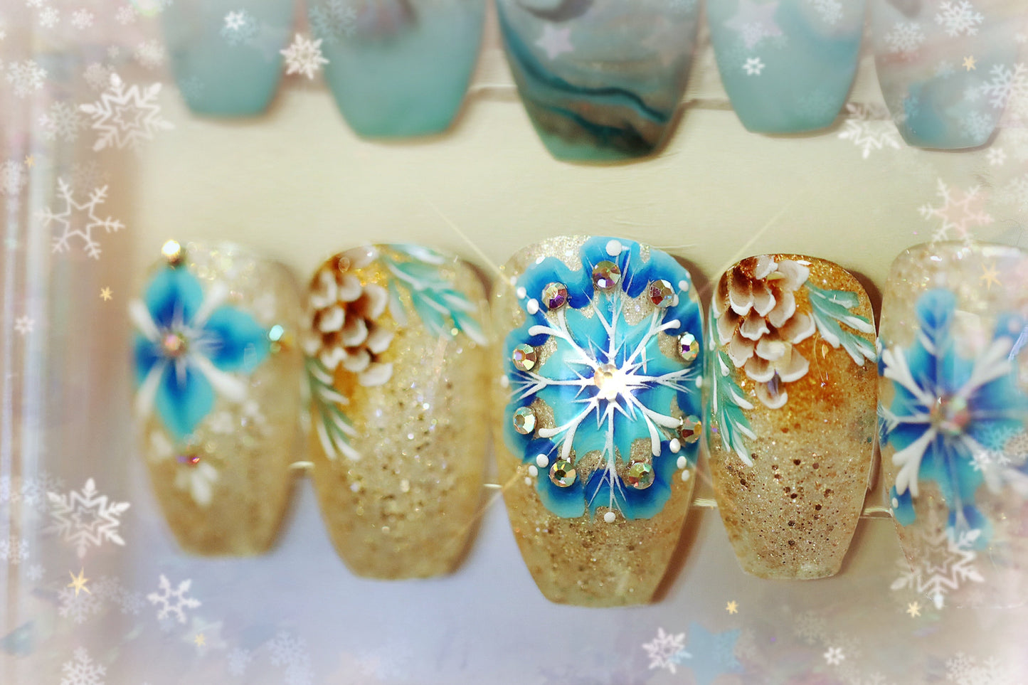 Winter In Paris Press-On Nails