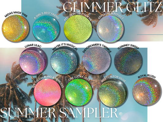 GLIMMER GLITZ SUMMER SAMPLER