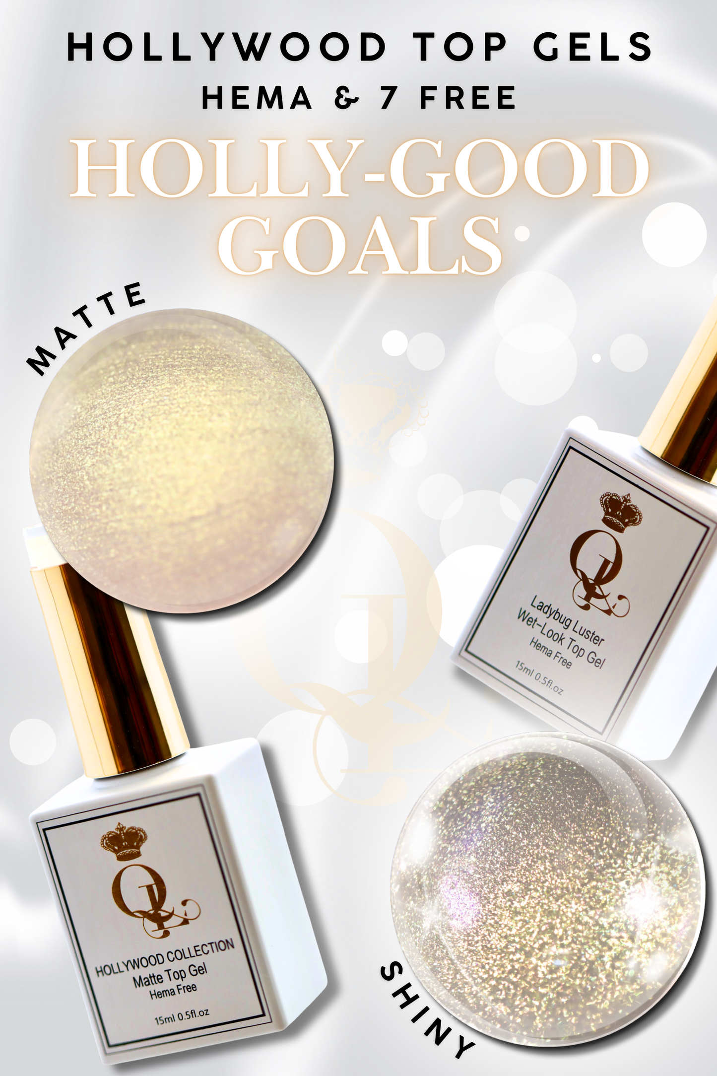 SHINY "Holly-Good Goals" -- HEMA-FREE Wet-Look Hollywood Top Gel