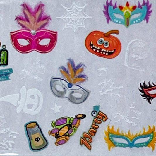 "18-08 Mausoleum Masquerade" -- Nail Transfer Foil