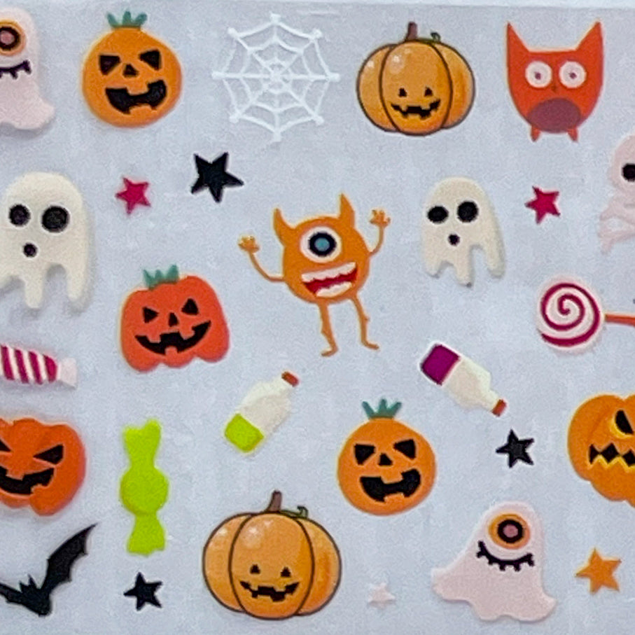 "18-07 Pumpkin Carving" -- Nail Transfer Foil