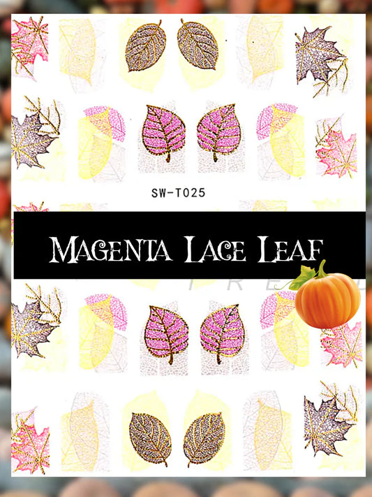 MM-MAGENTA METALLIC LEAF DECAL