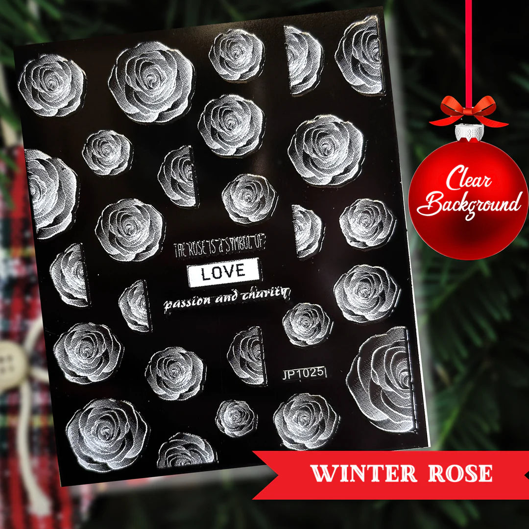 MM - WINTER ROSE DECALS