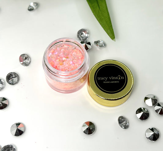 MM - LAVISH LADYBUG SPARKLERS -- PINK POINSETTA