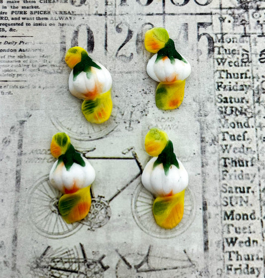 White Pumpkin - Fall 3D Embellishments