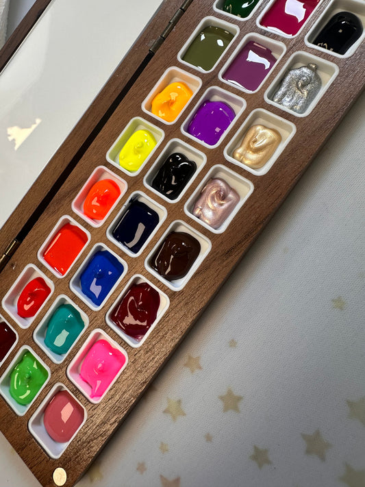 Wooden Gel Polish Palette
