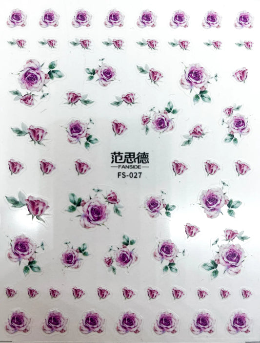 MM - DECALS -- FS-027 "LAVENDER ROSES"