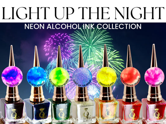 LIGHT UP THE NIGHT NEON ALCOHOL INK COLLECTION (7PCS) Regular price