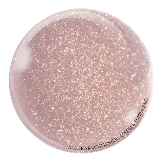 "Nude Pink Gold Luster" -- HEMA-Free Colored Rubber Base