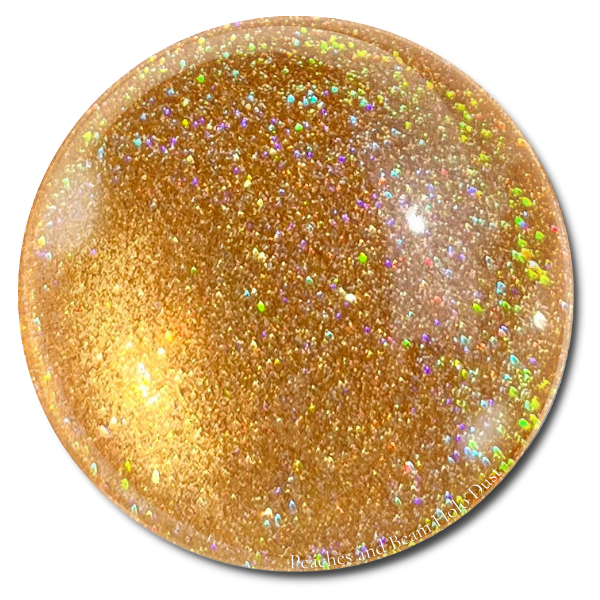 "Peaches and Beam" -- Glimmer Glitz Holo Dust