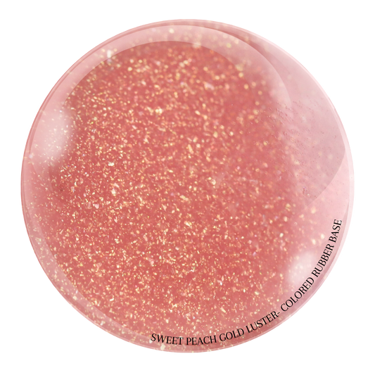 "Sweet Peach Gold Luster" -- HEMA-Free Colored Rubber Base