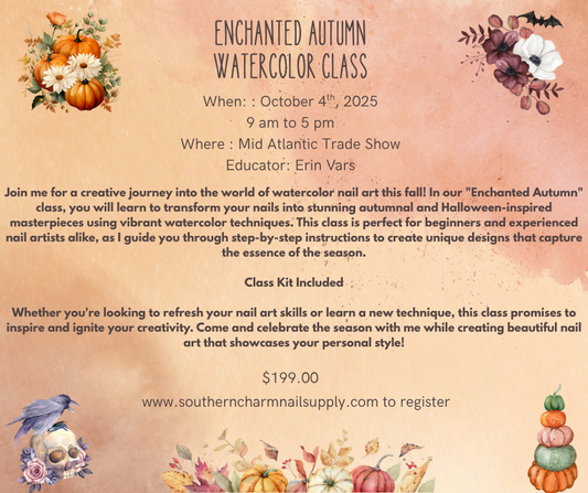 Enchanted Autumn Watercolor Class- Mid Atlantic Trade Show