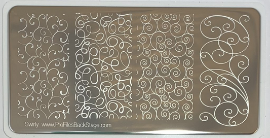 PF Swirly Stamping Plate