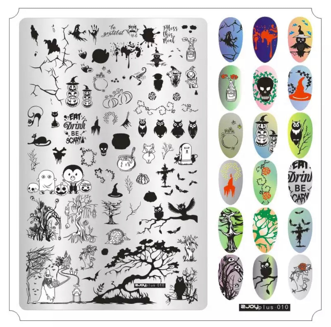 Halloween Fun Large Stamping Plate