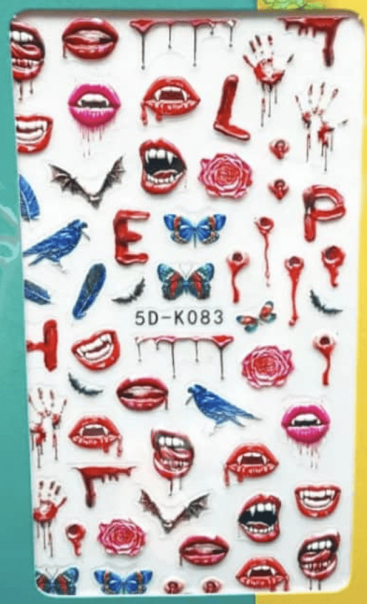 PF Textured 5D Decals Halloween #84