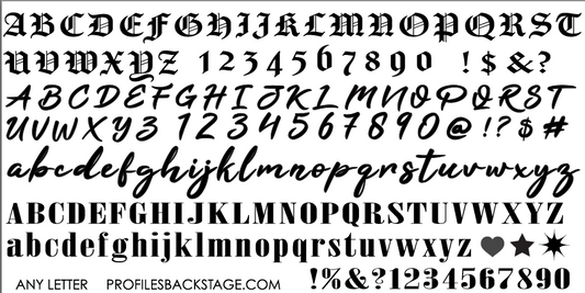 PF Any Letter Stamping Plate