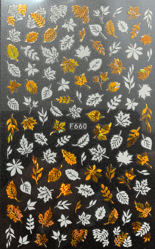 PF white and Holo Leaves Solid