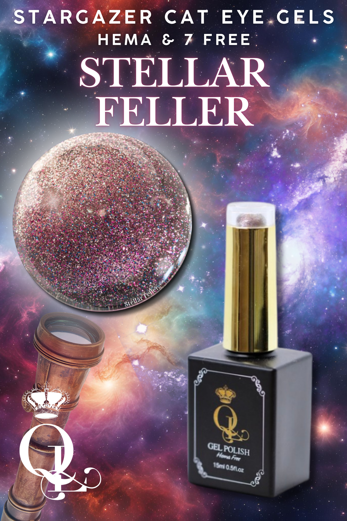 Stellar Feller -- Stargazer HEMA-Free Cat Eye Gel