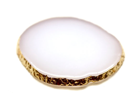 White Milky Geode Paint Palette