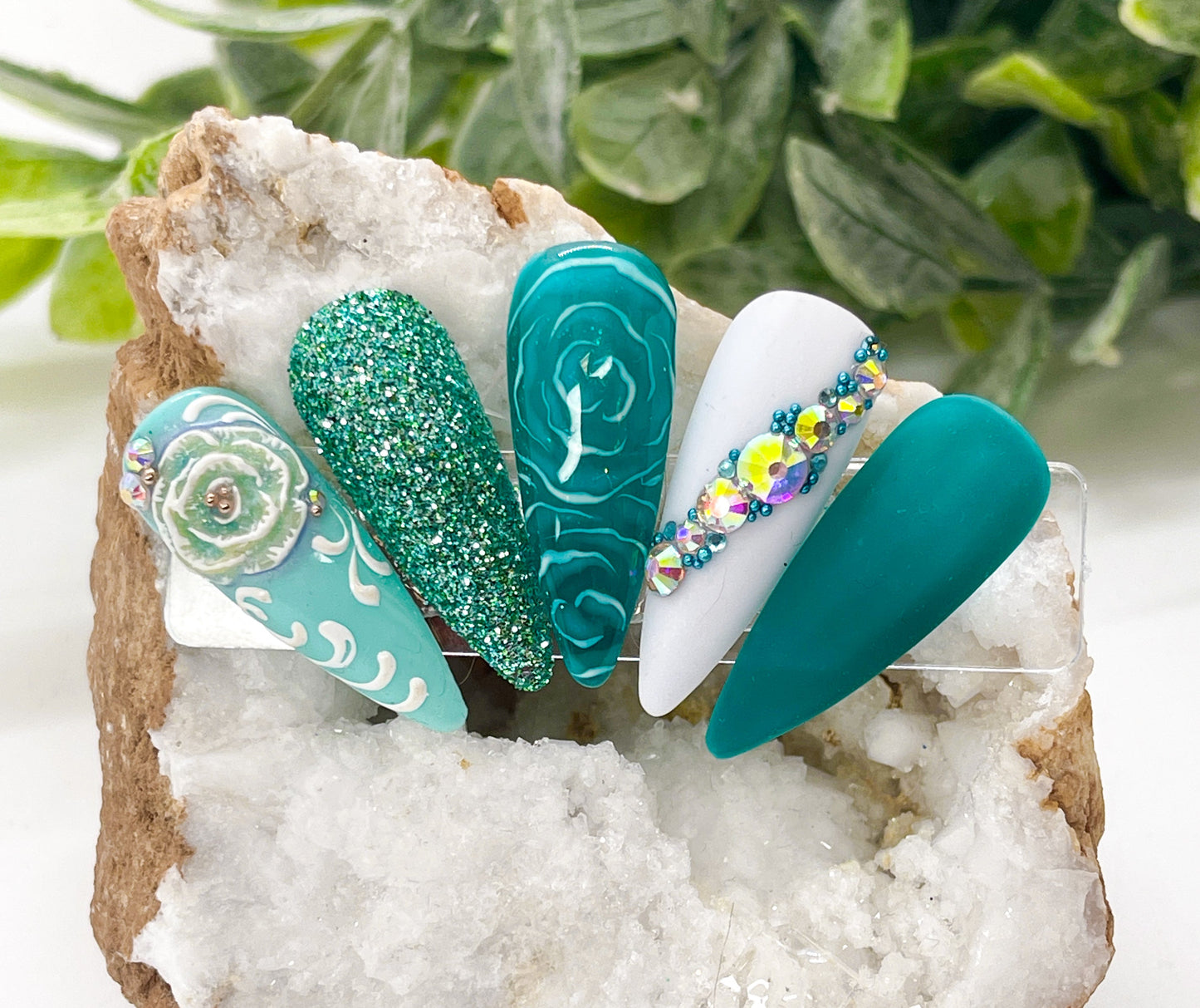 "Bleu Vert Glass" -- Christmas At Tiffani's Gel Polish