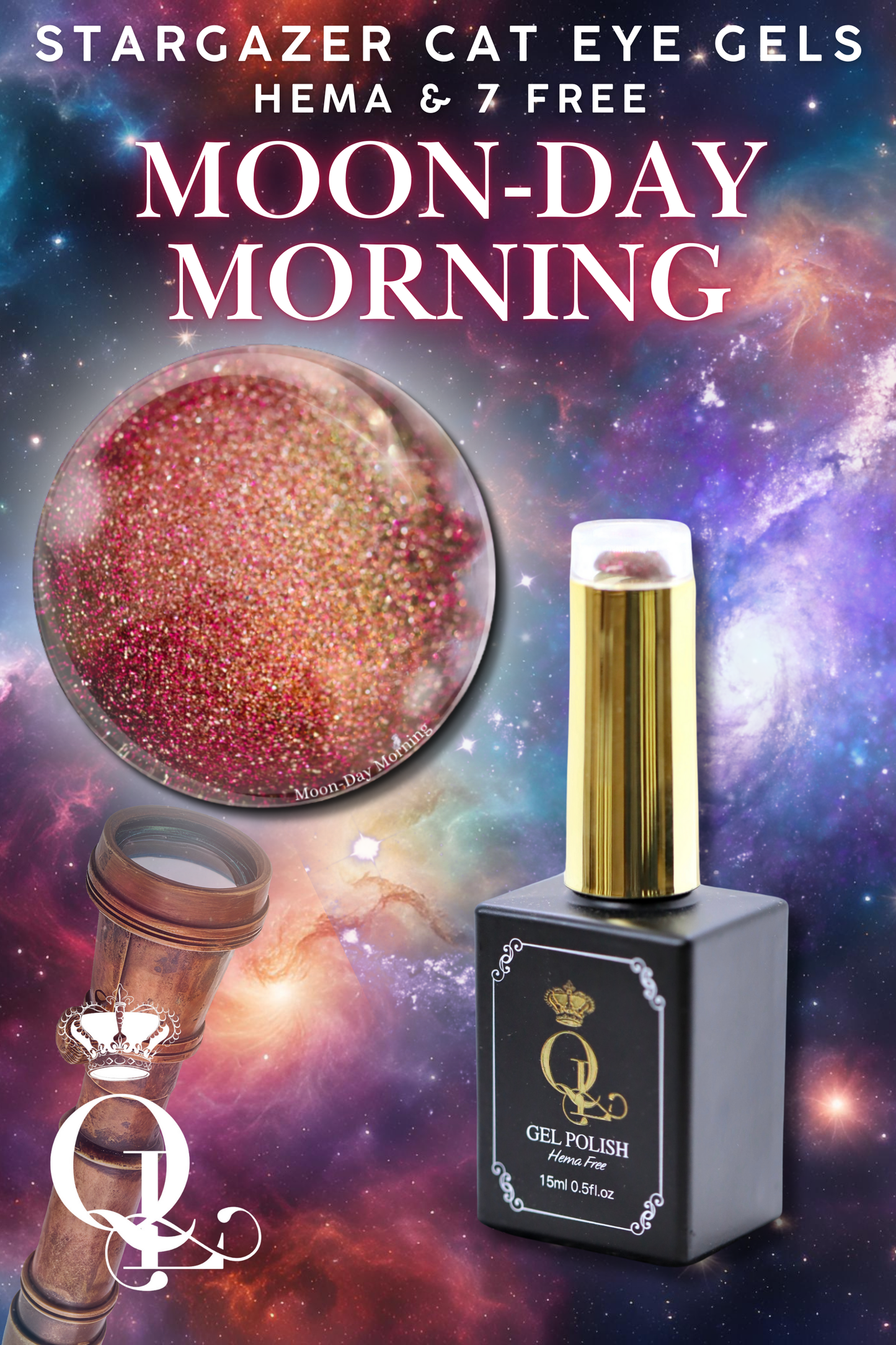 Moon-Day Morning -- Stargazer HEMA-Free Cat Eye Gel
