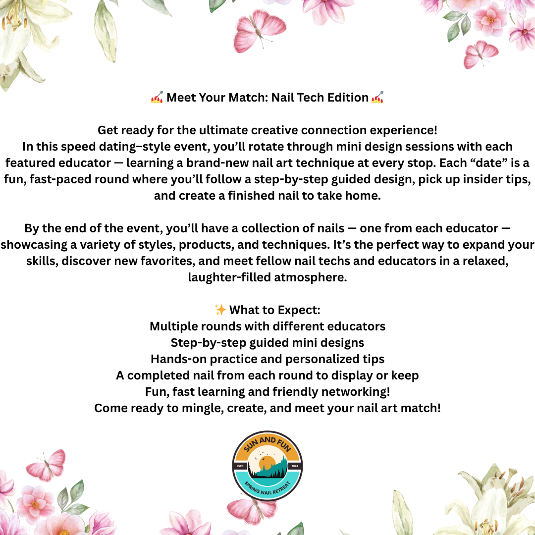 Sun and Fun Spring Nail Retreat 2026