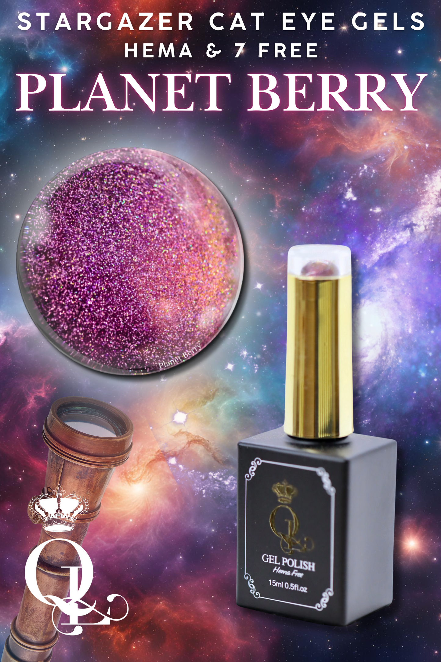 Planet Berry -- Stargazer HEMA-Free Cat Eye Gel