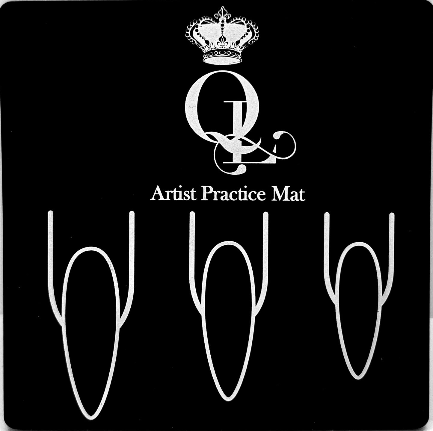 Silicone Artist Practice Mat - Stiletto Shape