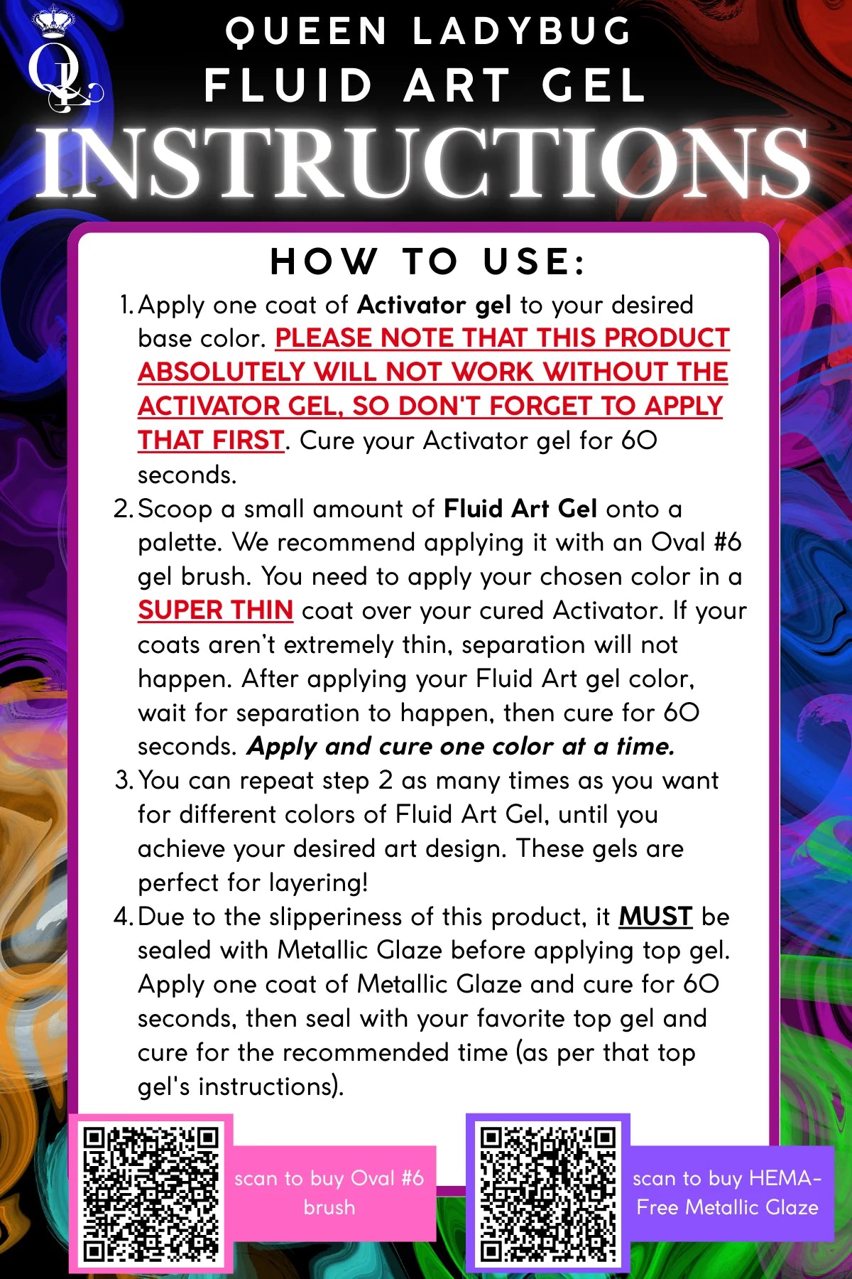 Activator for Fluid Gels