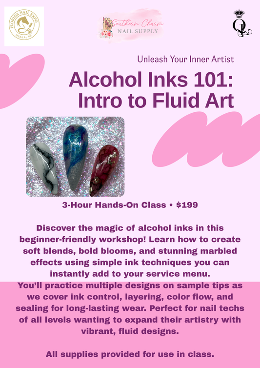 Alcohol Inks 101: Intro to Fluid Art