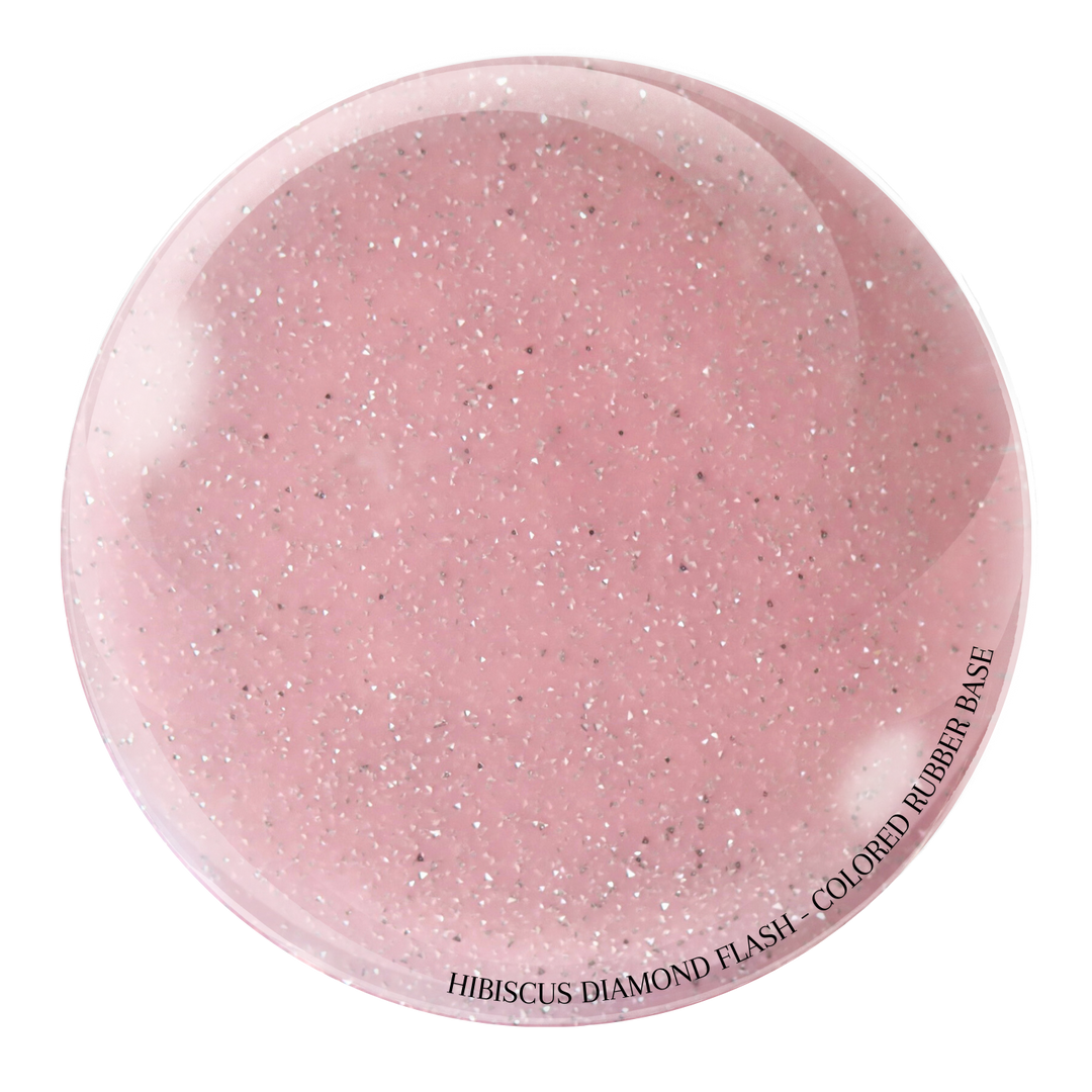 "HIBISCUS DIAMOND FLASH" -- HEMA-FREE COLORED RUBBER BASE