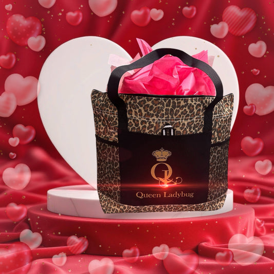 Queen Ladybug Leopard Tote