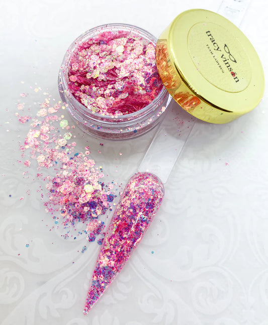 MM - PREMIUM DIAMOND ICE GLITTERS -- RASPBERRY