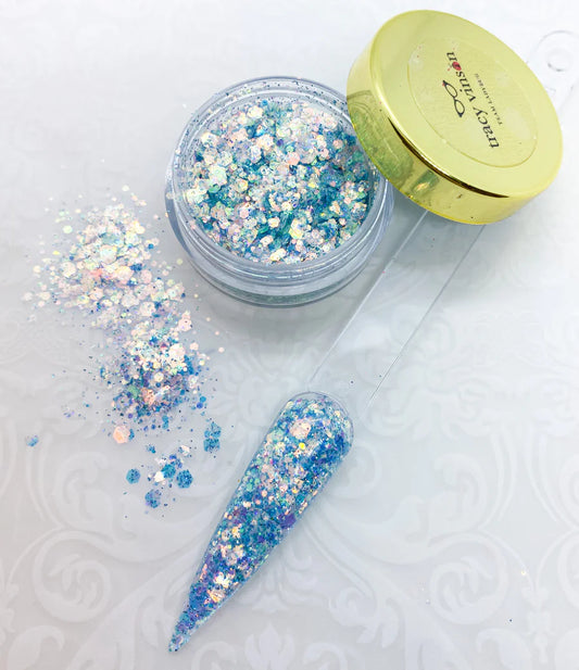 MM - PREMIUM DIAMOND ICE GLITTERS -- AQUA