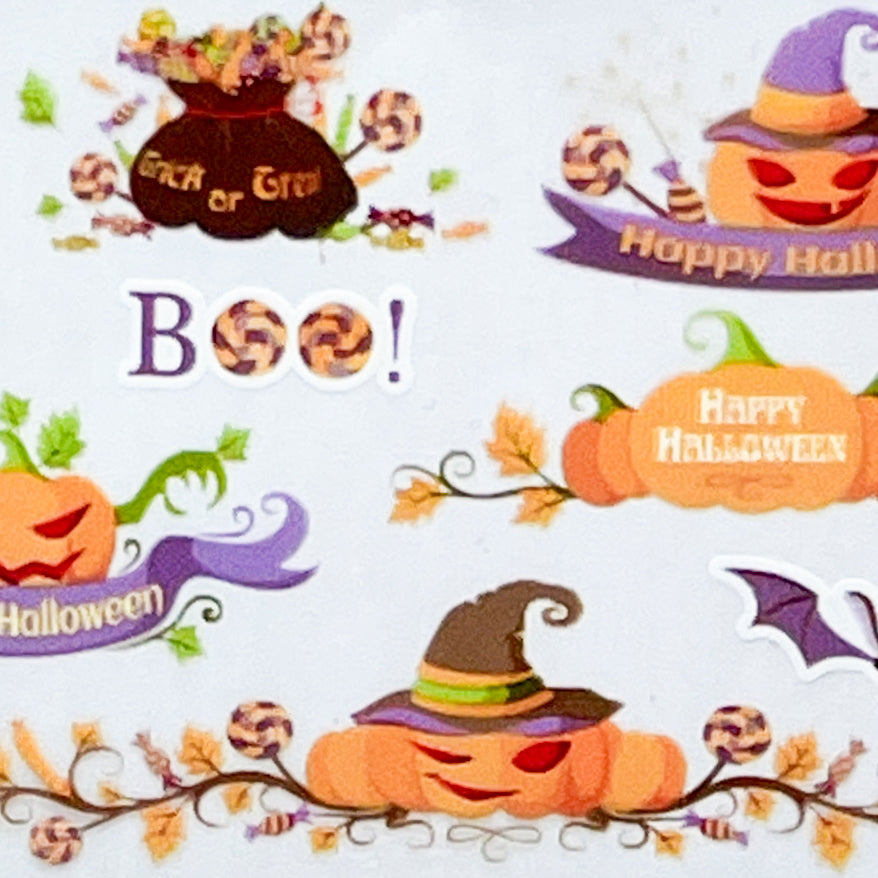 "21-10 Boo to You" -- Nail Transfer Foil