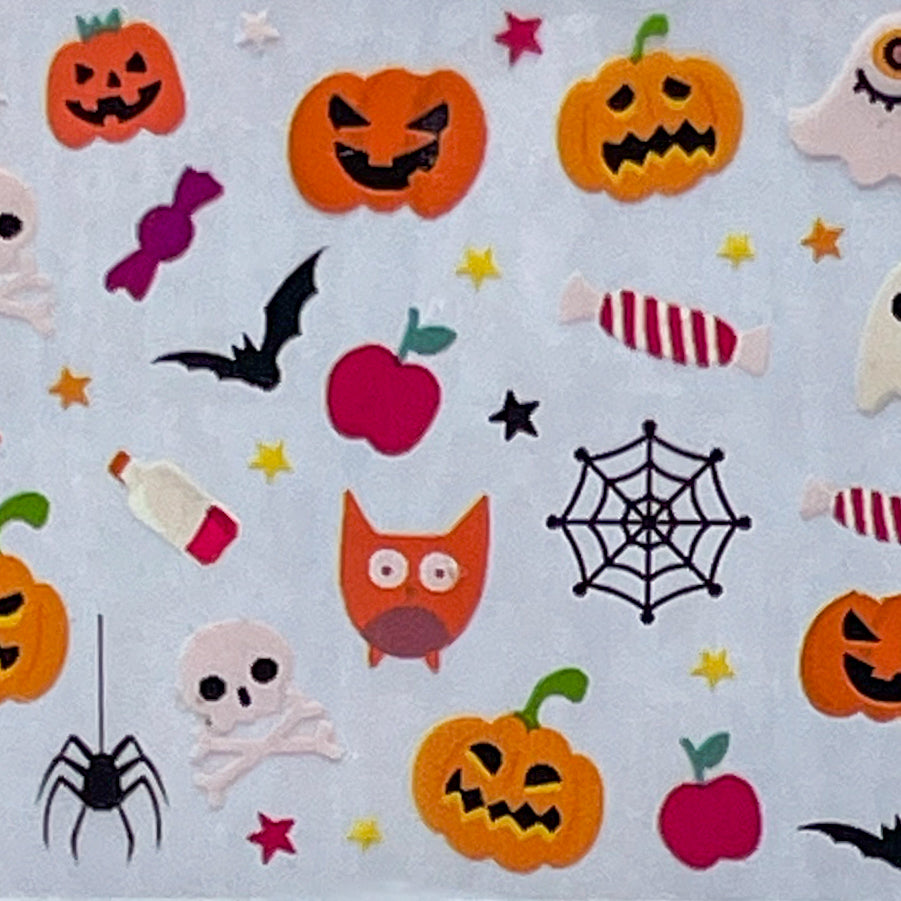 "18-07 Pumpkin Carving" -- Nail Transfer Foil