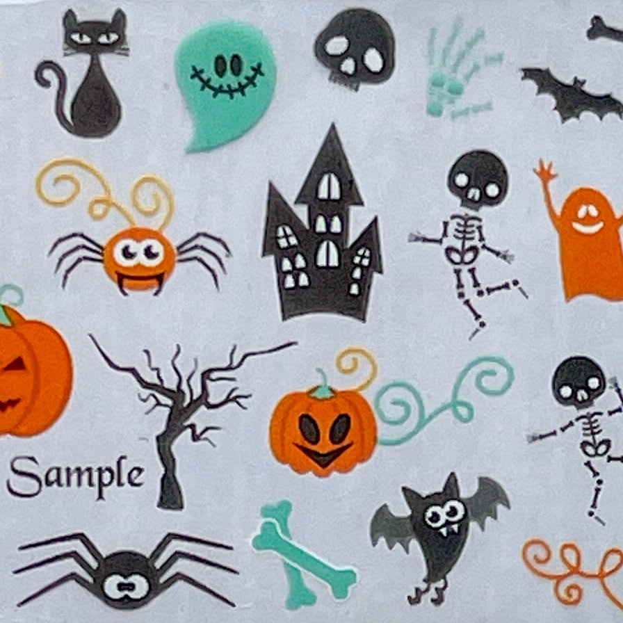 "18-04 Graveyard Get-Down" -- Nail Transfer Foil