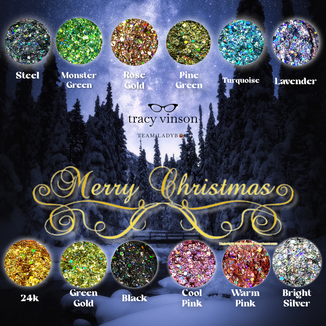 MM - MINI SET OF CHRISTMAS GLITTER (12PCS.)