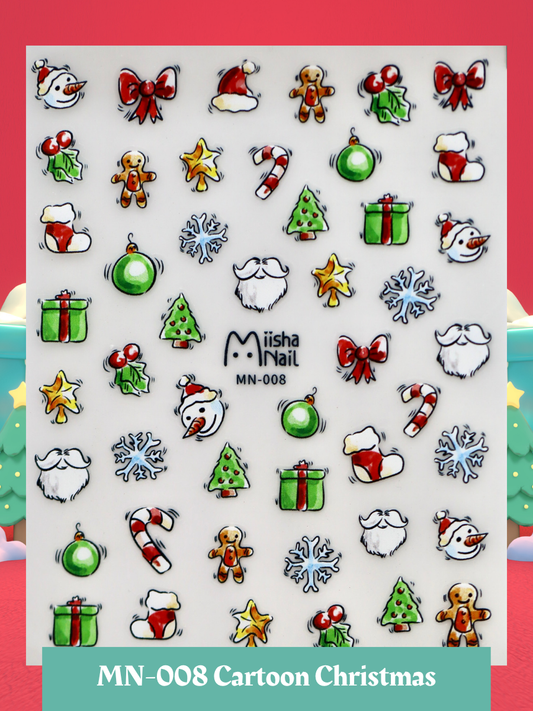 MN-008 "Cartoon Christmas" -- Christmas 2025 Decals