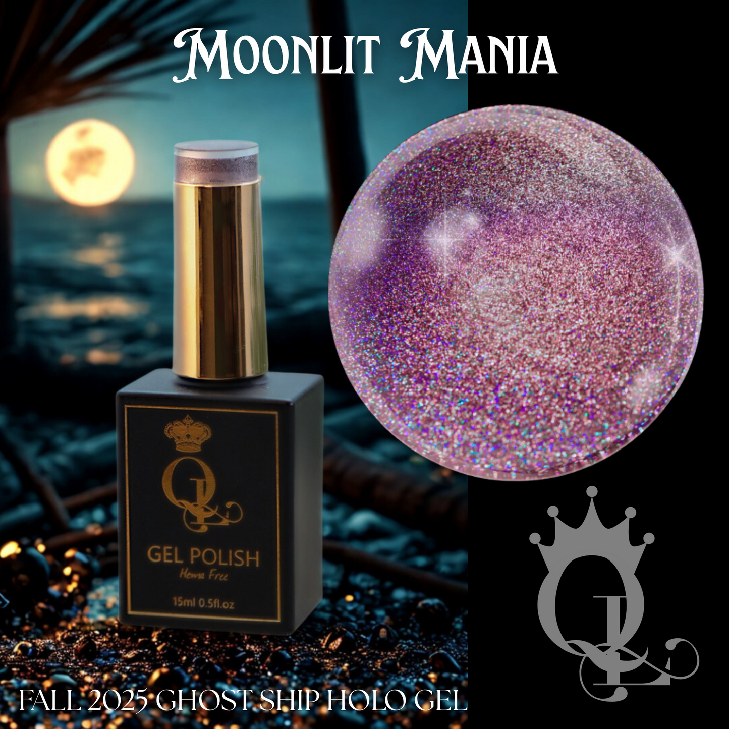 Moonlit Mania - HEMA-Free Ghost Ship Holo Gel