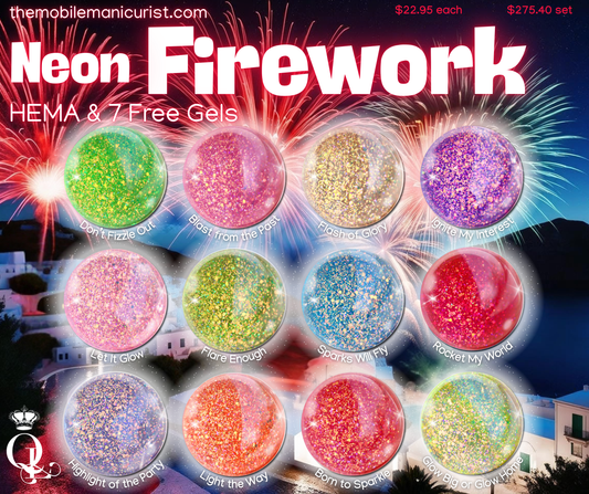 Neon Firework Gel Collection -- HEMA & 7 Free
