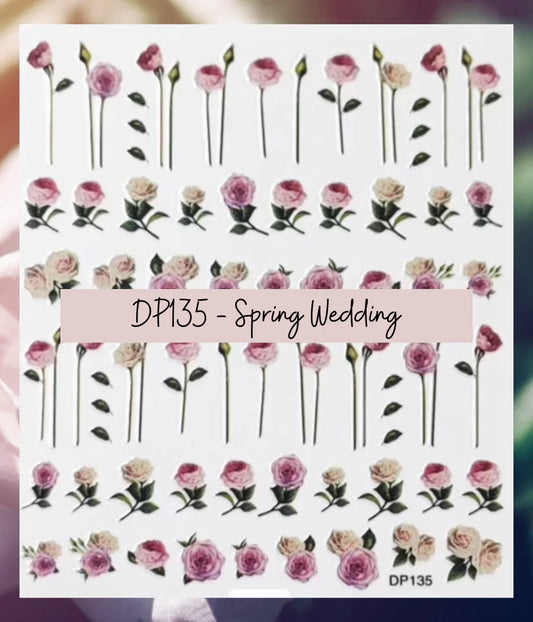 DP135 SPRING WEDDING DECALS