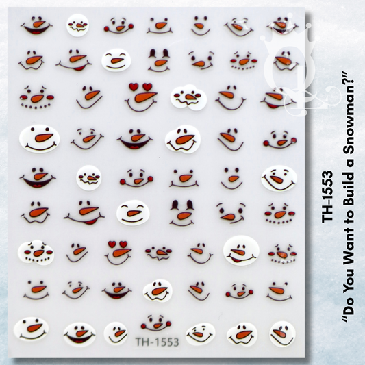 TH-1553 "Do You Want to Build a Snowman?" -- Christmas Decals
